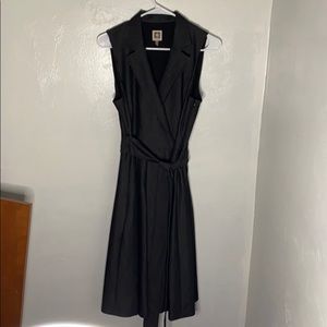 ANNE KLEIN Sz. 10 Gray Dress Sleeveless